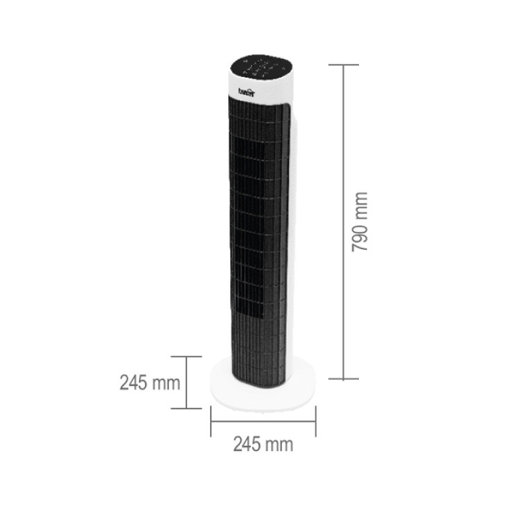 Stubni ventilator sa displejem 45W TWFR100B