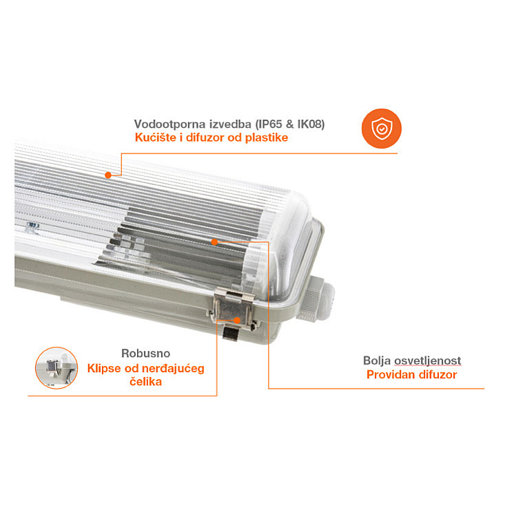 Ledvance armatura za dve LED cevi 150cm 4099854464058E