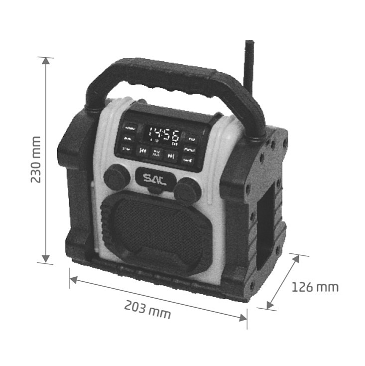 Vodootporni bluetooth zvučnik BTWORKPRO