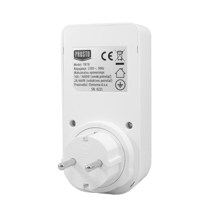 Digitalni vremenski prekidač 3680W TM78