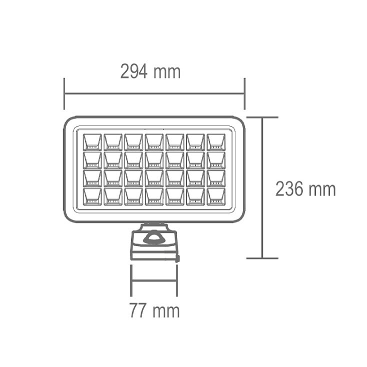 Solarni LED reflektor sa senzorom pokreta FLP2000SOLAR