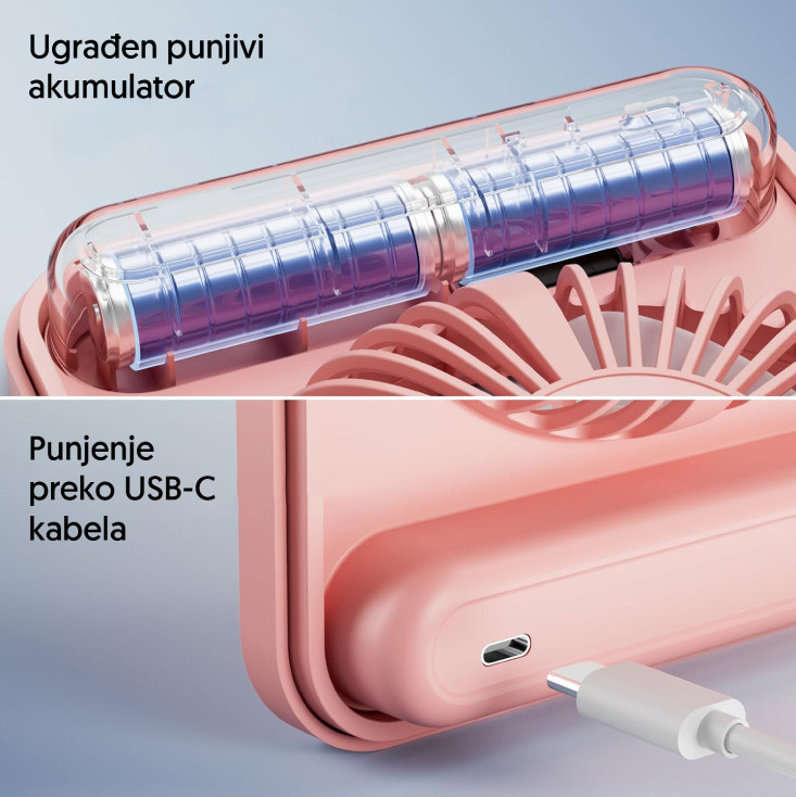 Stoni USB mini ventilator sa displejem 17417-5919PK