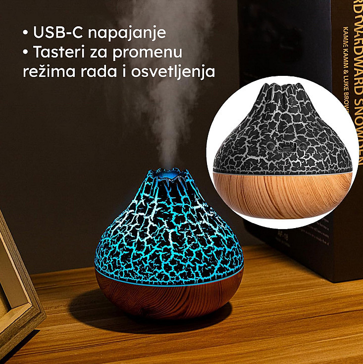Stona ultrazvučna aroma lampa 17601-5963BK