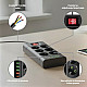 Razvodnik sa 6 mesta 2m 1.5mm2+pr. 4xUSB+2xtip C NV614U-2/BK