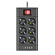 Razvodnik sa 6 mesta 2m 1.5mm2+pr. 4xUSB+2xtip C NV614U-2/BK