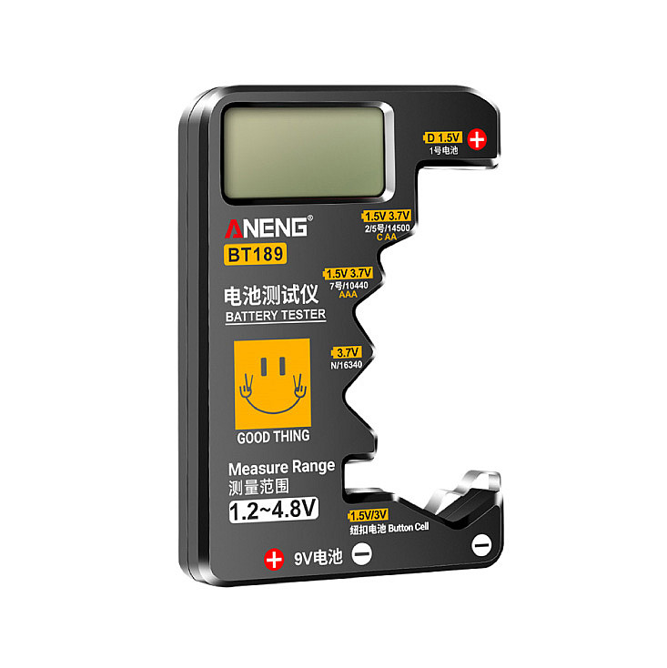 Tester baterija (AA,AAA,C,D),9V,Li-Ion,dugmaste BT-189