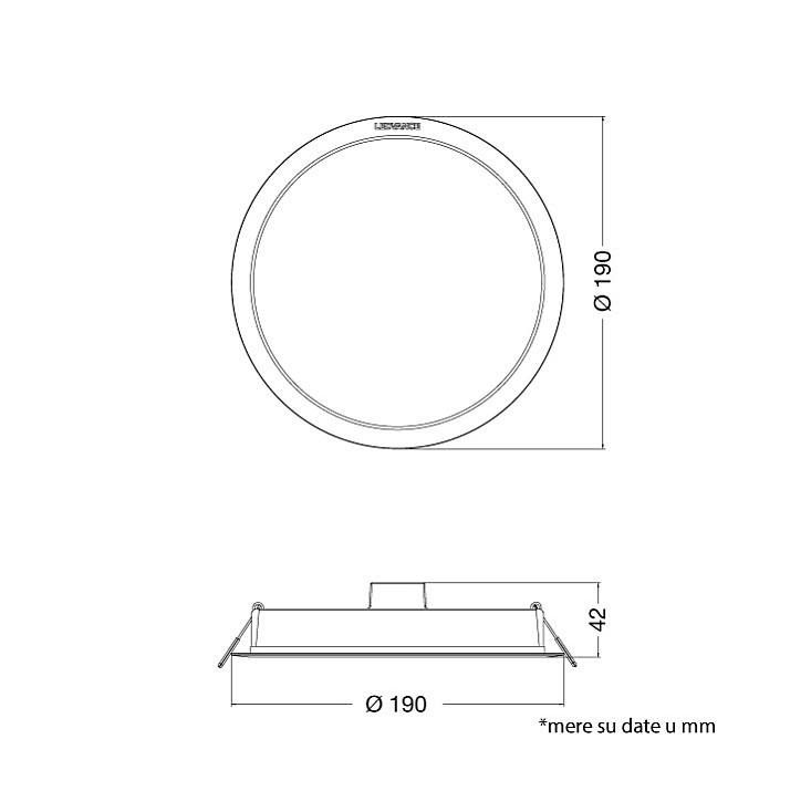 Ledvance LED ugradna panel lampa 18W 3000K 4099854561702E