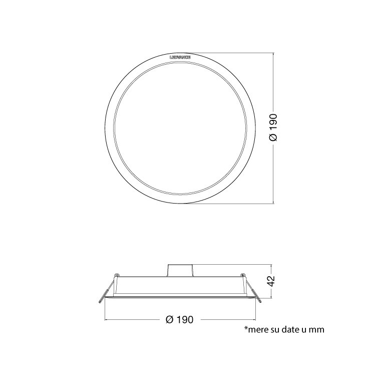Ledvance LED ugradna panel lampa 18W 6500K 4099854561740E