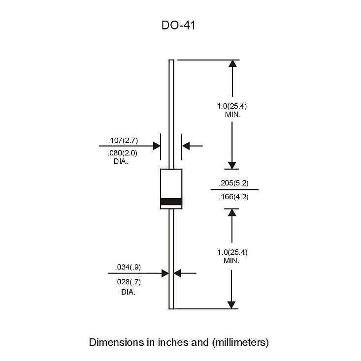 Dioda 40V 1A 1N5819