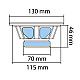 Auto zvučnici 130mm 2x50W BK130