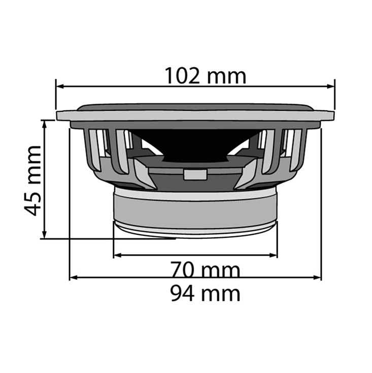 Auto zvučnici 102mm 2x55W CX404
