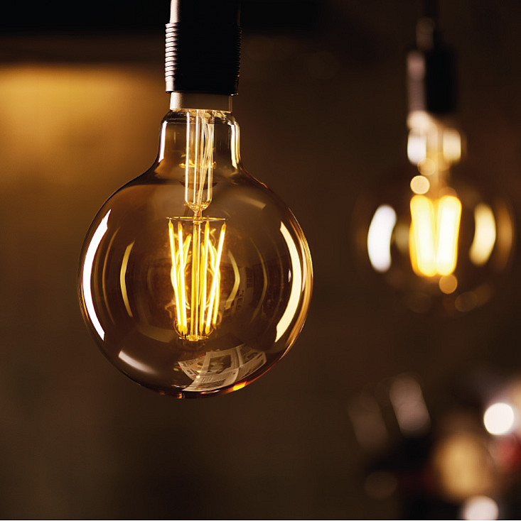 LED filament sijalica dimabilna toplo bela 6W LS-G95FDA-WW-E27/6