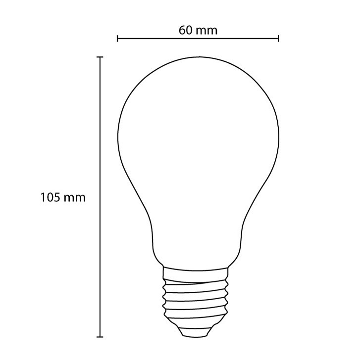 LED filament sijalica klasik toplo bela 7W Osram O19658