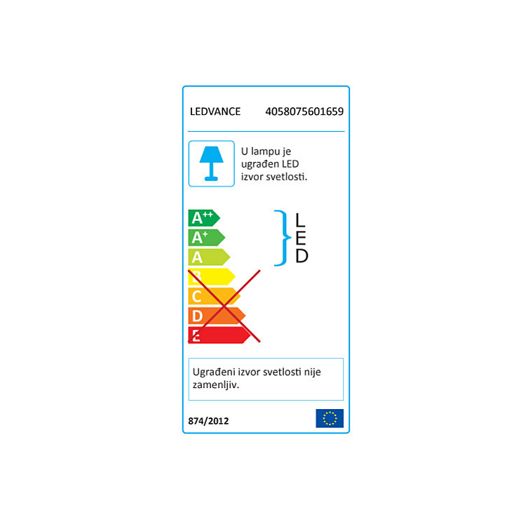 LED nadgradna lampa 150cm 48W Ledvance 4058075601659E