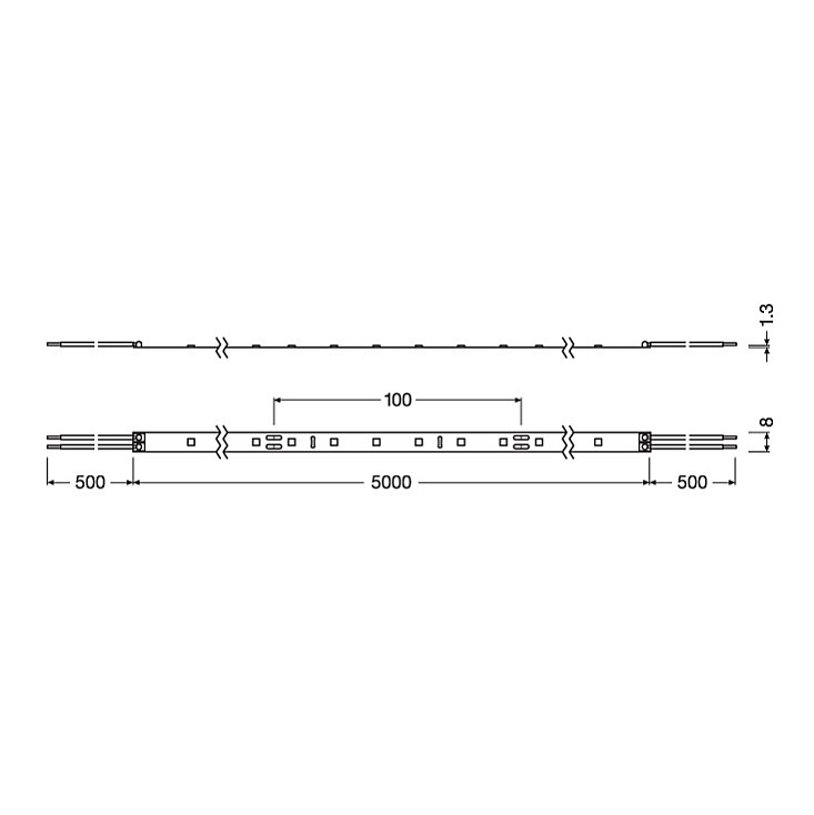 Ledvance LED traka dnevno svetlo 60 LED / 1 m 4058075296398E