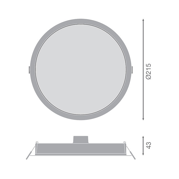 Ledvance LED ugradna panel lampa 24W 4058075703223E