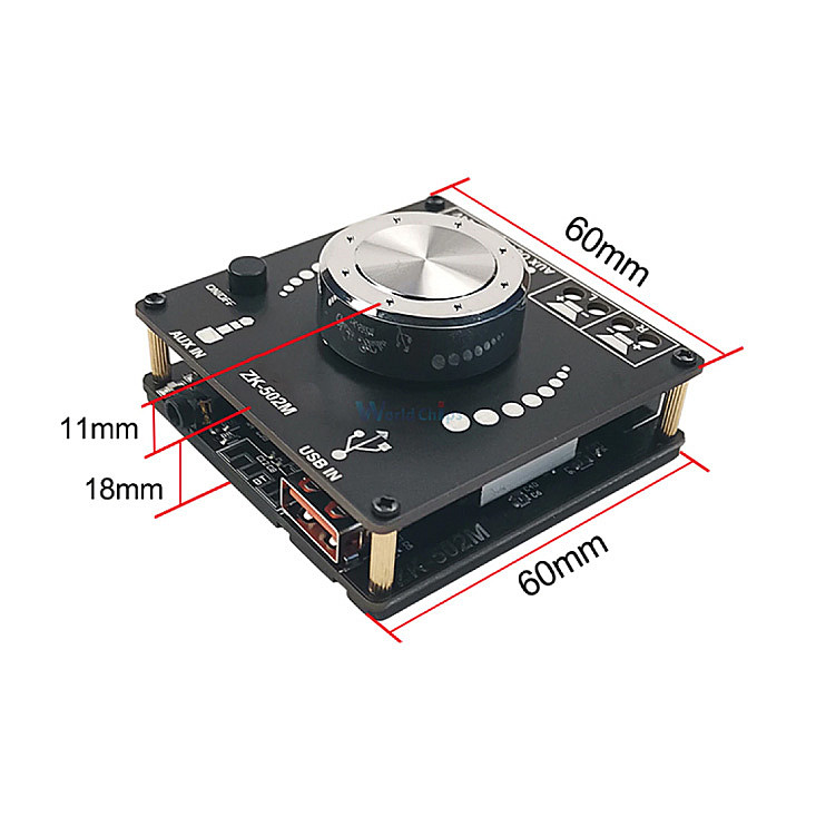 Ugradno stereo pojačalo 2x50W ZK-502M