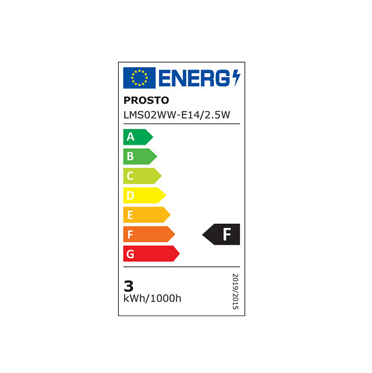 LED mini sijalica 2.5W toplo bela LMS02WW-E14/2.5W