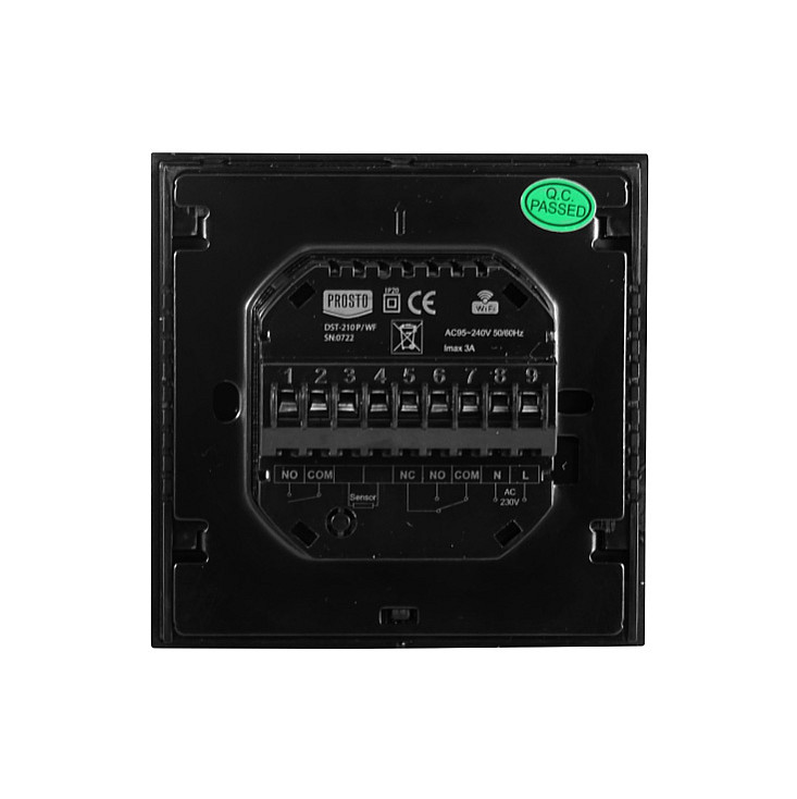 Smart žični Wi-Fi termostat za podno grejanje DST-210P/WF
