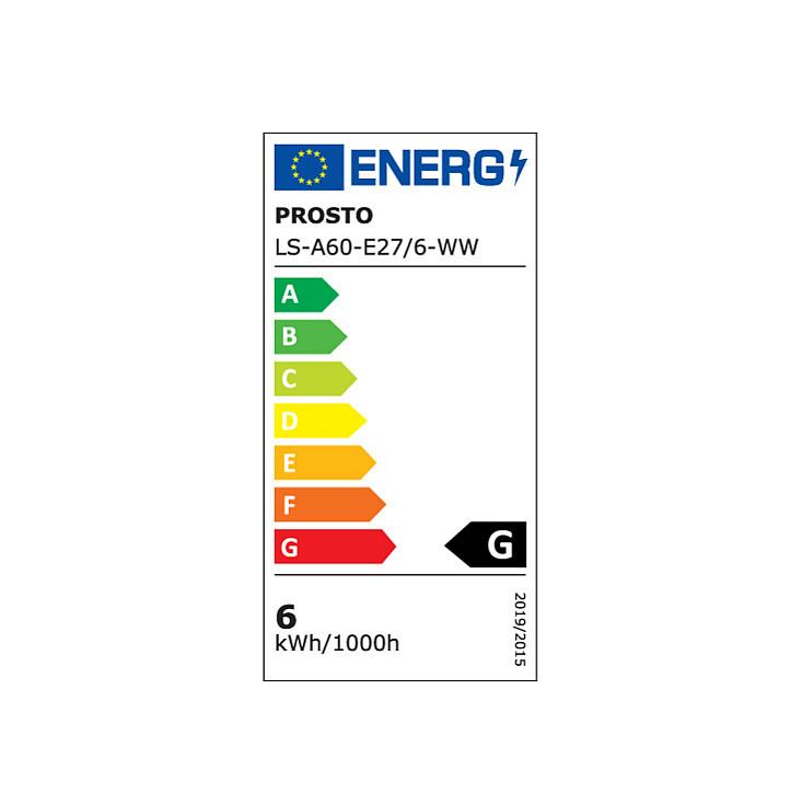 LED sijalica klasik toplo bela 6W LS-A60-E27/6-WW