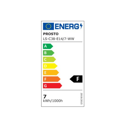 LED sijalica sveća toplo bela 7W LS-C38-E14/7-WW
