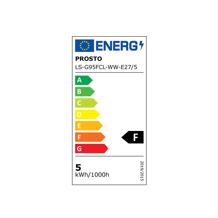LED filament sijalica dimabilna toplo bela 5W LS-G95FCL-WW-E27/5