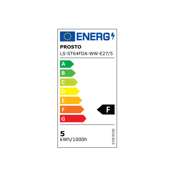 LED filament sijalica dimabilna toplo bela 5W LS-ST64FDA-WW-E27/5