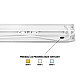 Viseća LED lampa 60W, promenljiva boja svetla LLS-D50-60/CCT-WH