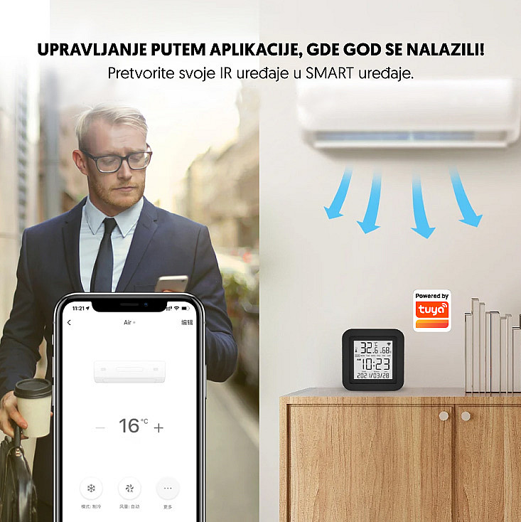 Wi-Fi smart univerzalni daljinski upravljač WFRC-IRTH09