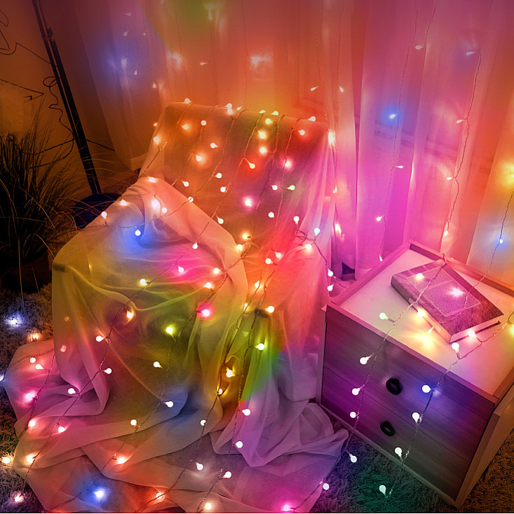 Lampice za jelku sa 100 višebojnih LED dioda ML-C2011