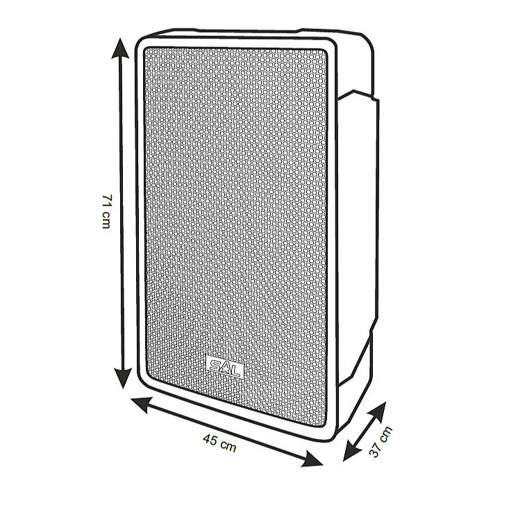 Aktivna zvučna kutija sa Bluetooth konekcijom 250W PAX42BT