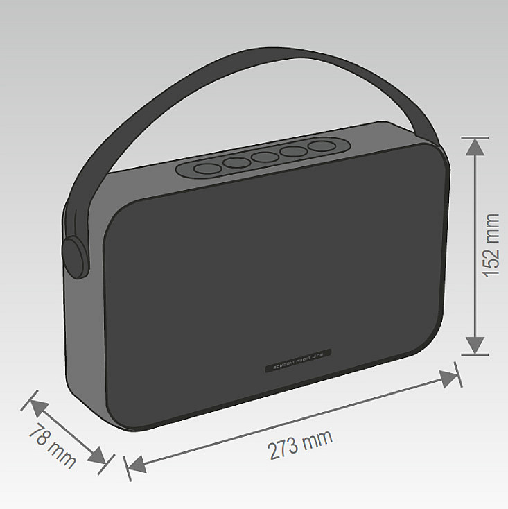 Bluetooth zvučnik 2x8W BT4000