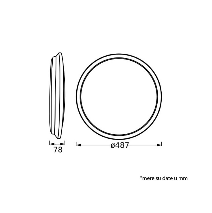 Ledvance LED plafonjera 36W toplo bela 4058075829282E