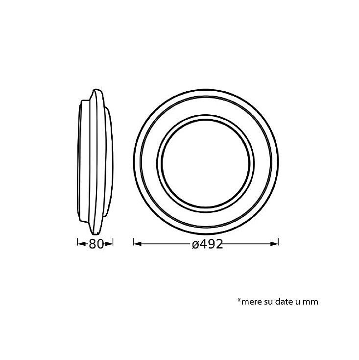 Ledvance LED plafonjera 36W toplo bela 4058075829367E