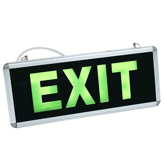 Punjiva lampa dvostrano osvetljenje crna 1W IP40 6 LED EXIT M618L