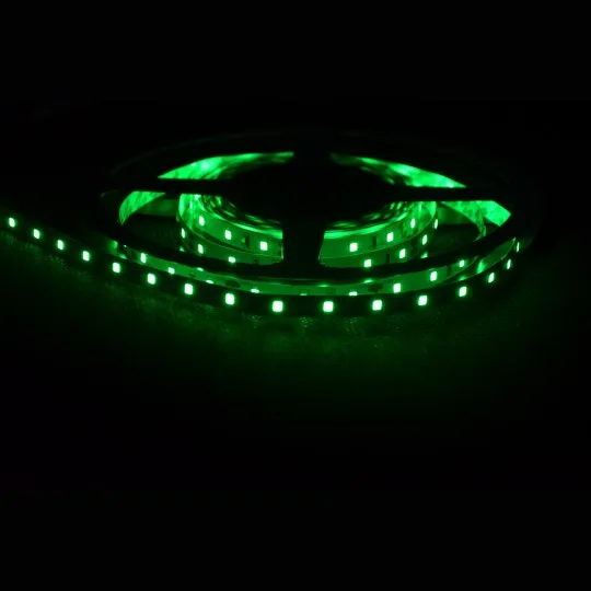 SMD LED traka zelena 4.8W/1m 12V IP20 5m kotur 60 LED/1m M-F3528-60