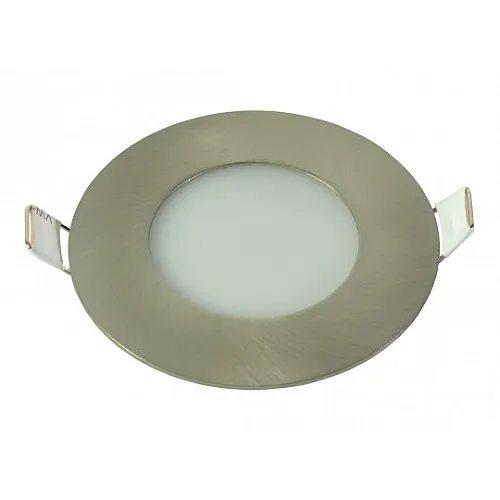 Ugradni okrugli LED panel saten nikl 3W 6500K M3UO-SN