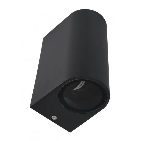Zidna lampa crna Max.2x35W IP44 2xGU10 baštenska M952010 C