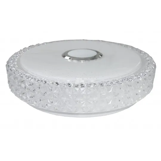 LED plafonjera bela 2x24W 180~260V WRGB fi390mm SMD sa zvučnikom 5W, bluetooth, Android/iOS APP iLink (muzička plafonjera) smart M205440-BT