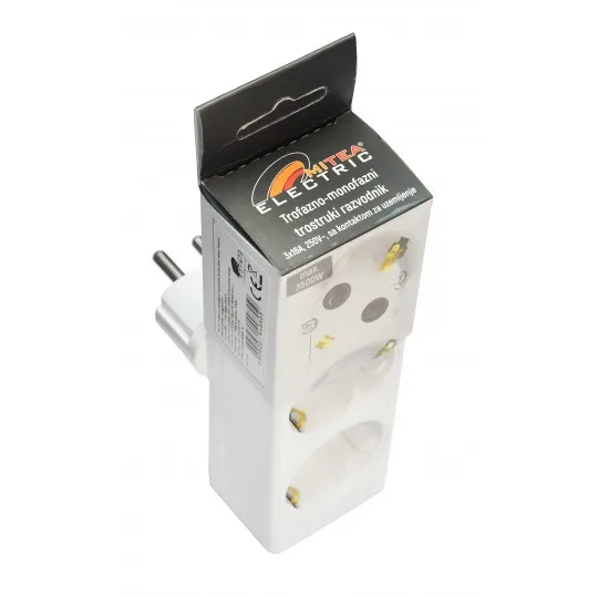 Trofazno monofazni razvodnik 3x16A/250V PM-46