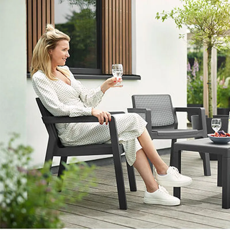 Baštenski set Emilly Patio bez jastuka, grafit CU 246589