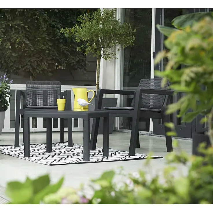 Baštenski set Emilly Patio bez jastuka, grafit CU 246589
