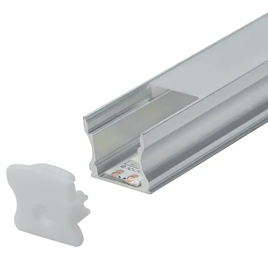 Aluminijumski profil za LED trake nadgradni set sa difuzorom 14.4x17.2x2000mm MA613