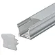 Aluminijumski profil za LED trake nadgradni set sa difuzorom 14.4x17.2x2000mm MA613