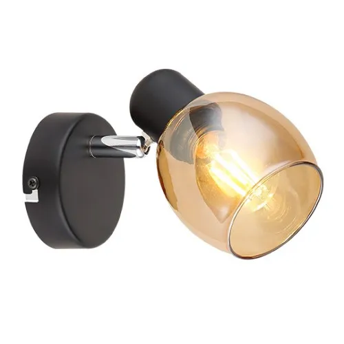 Spot lampa crna-braon 40W 1xE14 M195110