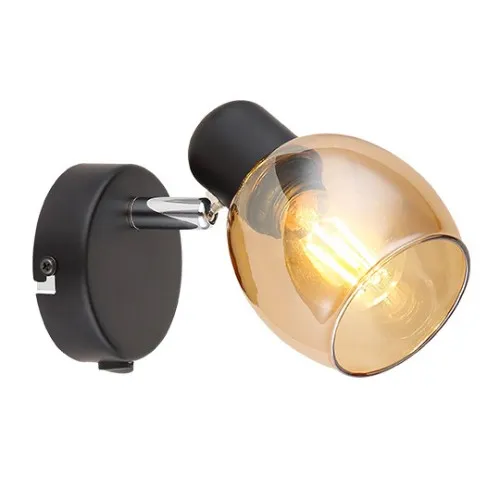 Spot lampa sa prekidačem crna-braon 40W 1xE14 M195110 P