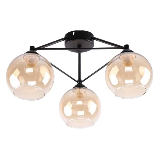 Luster crni Max.60W 220~240V 3xE27 M11088-3 BK