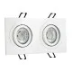 Ugradna dupla svetiljka bela pravougaona M206018  Mitea Lighting