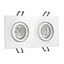 Ugradna dupla svetiljka bela pravougaona M206018  Mitea Lighting