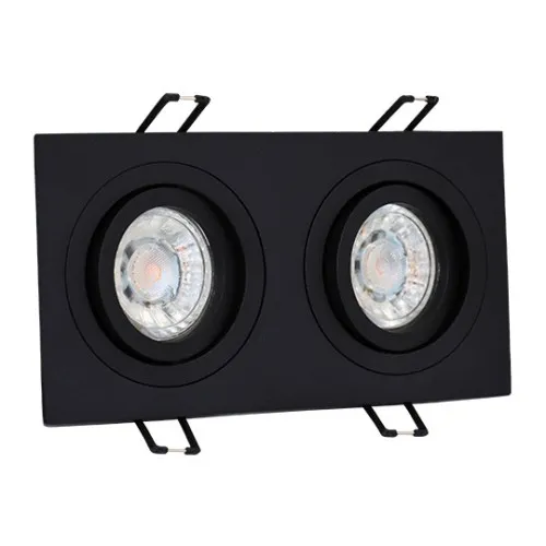 Ugradna dupla svetiljka crna pravougaona M206018 Mitea Lighting